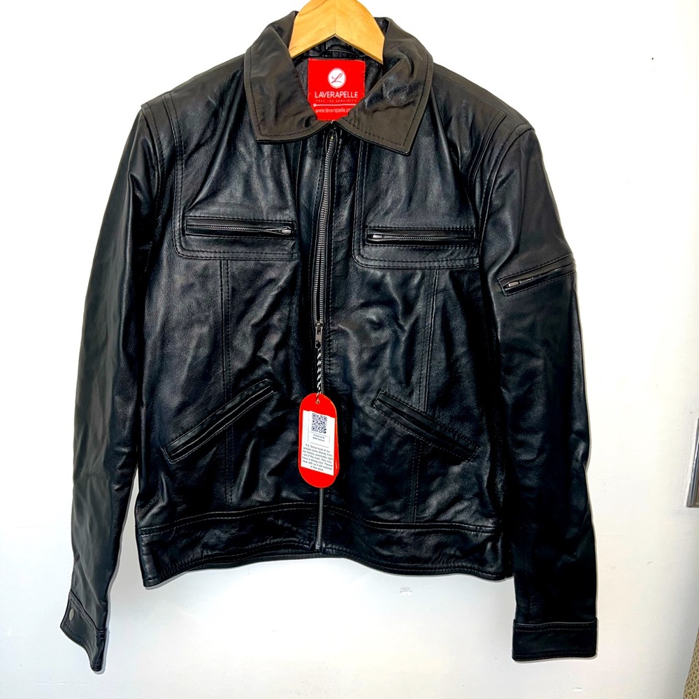 Laverpelle 100% Lambskin Leather Jacket